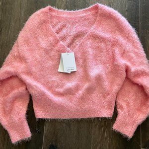 & Other Stories Pink Fluffy Sparkle Sweater